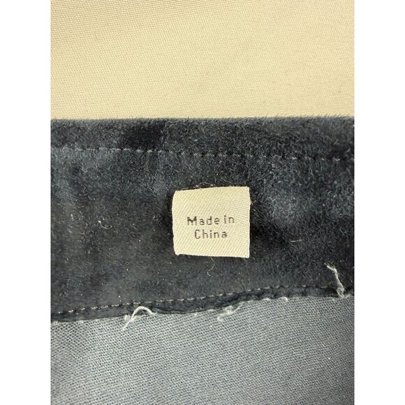 Vince Stretch Lamb Suede Split Hem Crop Pant in Navy Size M $1250 - Picture 4 of 11